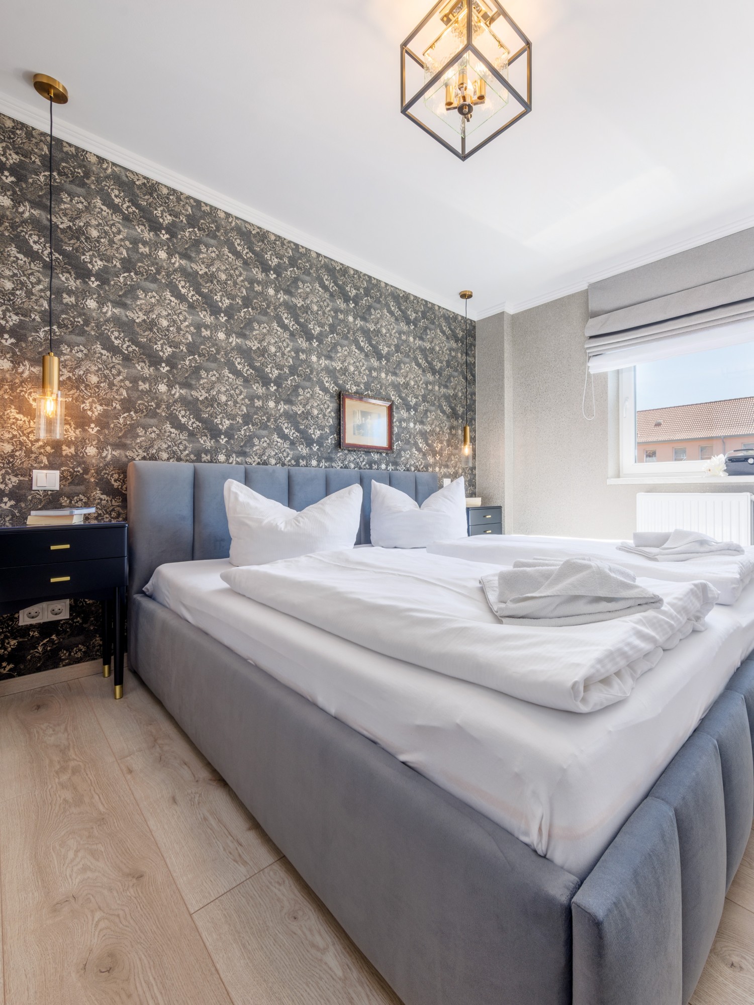 2-Raum-Ferienwohnung Mann am Meer - im Haus Meergold in Saßnitz auf Rügen - ideal für Radfahrer - mit ebenerdigem Fahrradabstellraum
